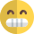 Happy reaction with teeth out visible smile icon