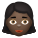 여자-어두운 피부색 icon