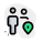 Users location shared among full family members icon