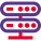 Server network and switches for the multiple users icon