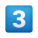 Keycap Digit Three icon