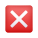 十字标记按钮表情符号 icon