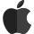 Apple inc logotype of an american multinational technology company icon