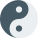 Yin Yang a concept of dualism in ancient Chinese philosophy icon