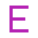 E icon