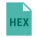 Hexadécimal icon