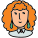 ユーザー女性赤毛 icon