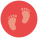 Baby Fußabdruckspur icon
