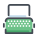 打字机和纸 icon