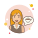 Girl and Coffee Cup icon