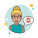 Chica y ficha de póker icon