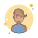 Short Hair Lady in Blue Shirt icon