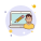 Man Laptop Pencil icon