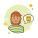 Man in Yellow Glasses Shopping Bag icon