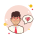 Man With Red Glasses Gem icon