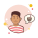 Man With Coconut Cocktail icon