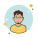 Man in Yellow T Shirt icon