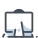 Working at the IMac icon