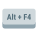 Alt+F4 键 icon