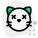 Mouthless kitty face with eyes crossed emoji icon