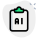 Advanced machine learning research checklist isolated on a white back icon