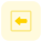 Left direction arrow for a hospital navigation layout icon