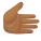 emoji-de-mão-direita-de-tom-de-pele-médio-escura icon