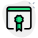 Website certificate for security and privacy layout icon