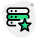 Star rated enterprise edition of server computers icon