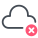 Elimina dal cloud icon