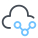 Simbolo di condivisione del cloud icon