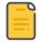 Fichier jaune icon