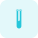 Test tube with measuring scale isolated on white background icon