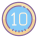 10 в круге icon