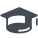 Академическая шапка icon