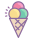 Eis in der Waffel icon