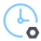 Paramètres d&#39;horloge icon