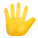 emoji de mão com dedos abertos icon