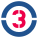 3 en círculo icon