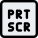 PRT SCR for a screenshot capture function key icon