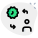 Contagious disease affecting the virus transmission isolated on a white background icon