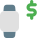 Send and receive money from advance smartwatch devices icon