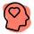 Psychology department for emotions and brain development icon