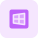 Computer operating system company logotype layout template icon