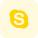 Skype is a telecommunications application that specializes in providing video chat icon