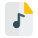 Music for playback in a MP3 format icon