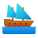 Mittelgroßes Segelschiff icon