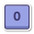 0 Key icon