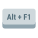 Alt + F1 icon