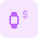 Send and receive money from advance smartwatch devices icon